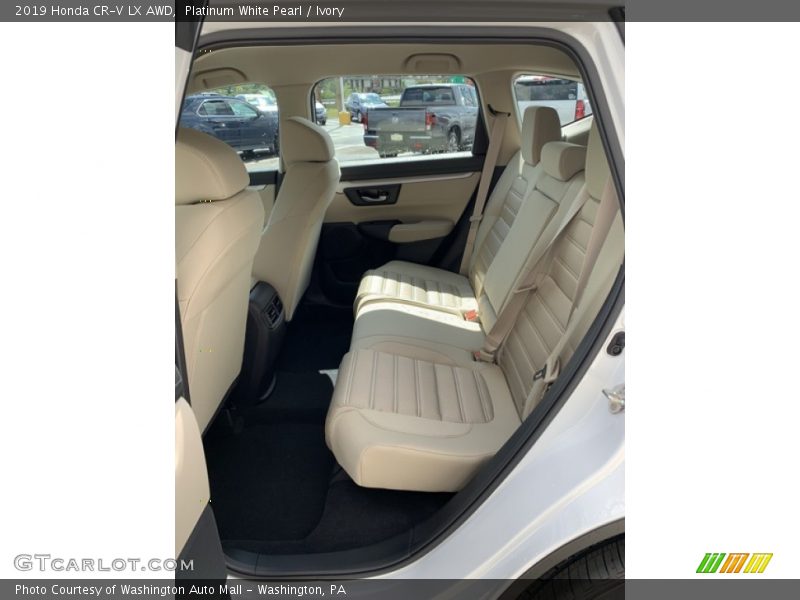 Platinum White Pearl / Ivory 2019 Honda CR-V LX AWD