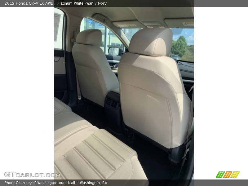 Platinum White Pearl / Ivory 2019 Honda CR-V LX AWD