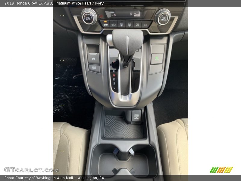 Platinum White Pearl / Ivory 2019 Honda CR-V LX AWD
