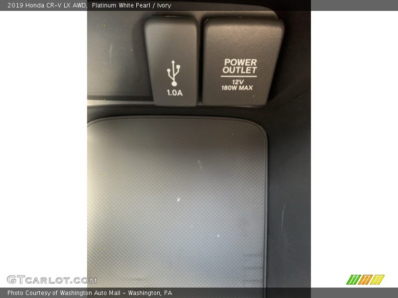Platinum White Pearl / Ivory 2019 Honda CR-V LX AWD