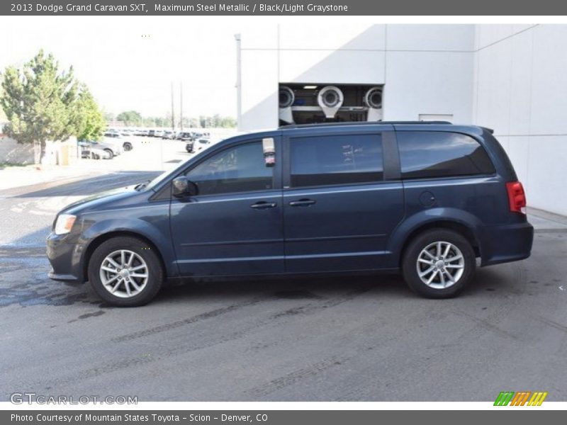 Maximum Steel Metallic / Black/Light Graystone 2013 Dodge Grand Caravan SXT
