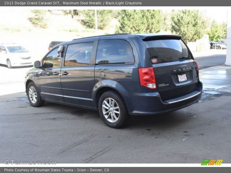 Maximum Steel Metallic / Black/Light Graystone 2013 Dodge Grand Caravan SXT