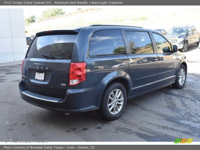 Maximum Steel Metallic / Black/Light Graystone 2013 Dodge Grand Caravan SXT