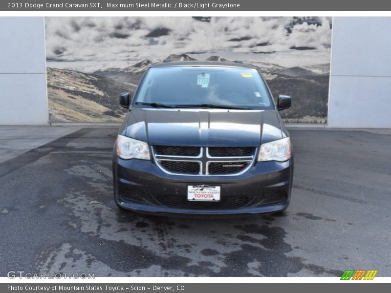 Maximum Steel Metallic / Black/Light Graystone 2013 Dodge Grand Caravan SXT