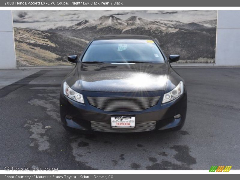 Nighthawk Black Pearl / Black 2008 Honda Accord EX-L V6 Coupe