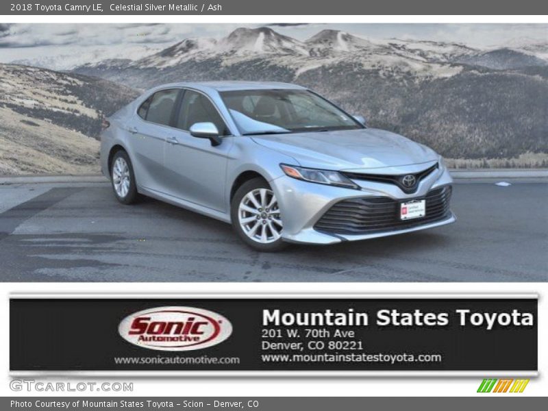 Celestial Silver Metallic / Ash 2018 Toyota Camry LE