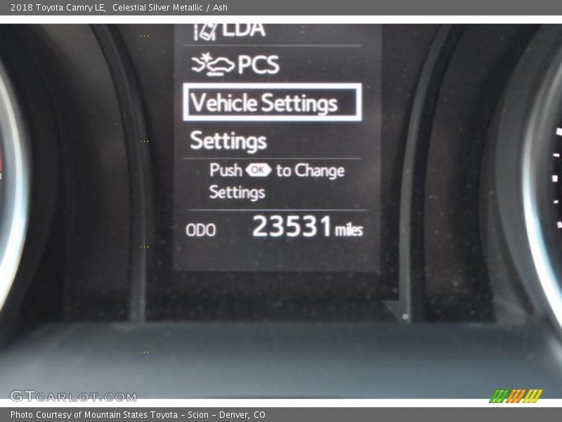 Celestial Silver Metallic / Ash 2018 Toyota Camry LE