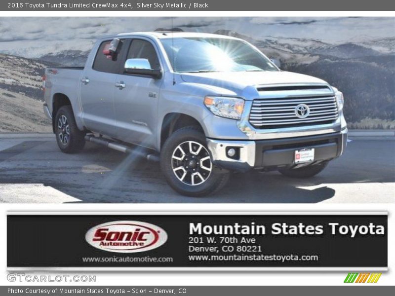 Silver Sky Metallic / Black 2016 Toyota Tundra Limited CrewMax 4x4