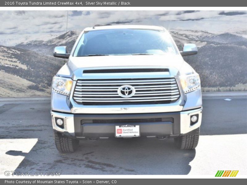 Silver Sky Metallic / Black 2016 Toyota Tundra Limited CrewMax 4x4