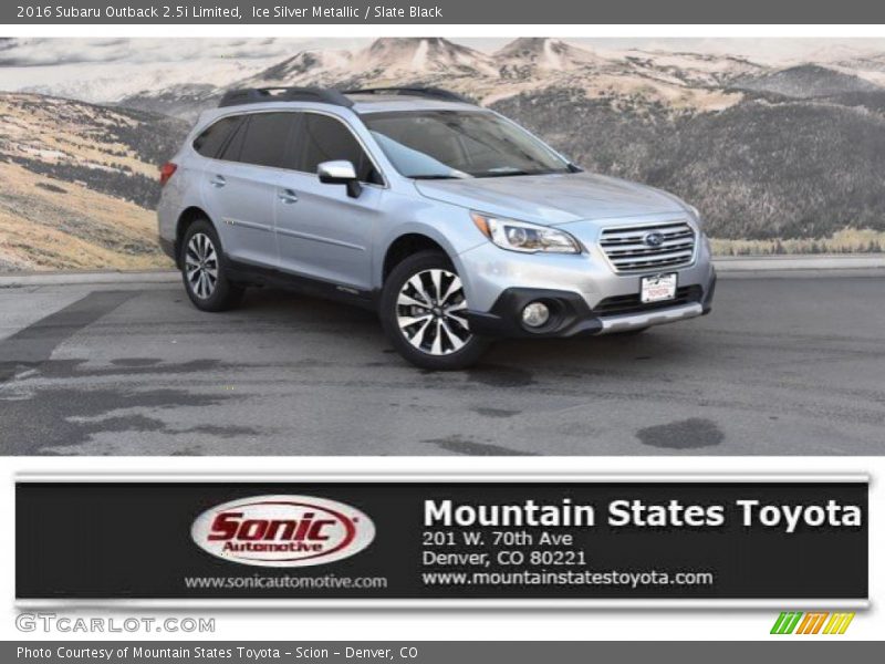 Ice Silver Metallic / Slate Black 2016 Subaru Outback 2.5i Limited