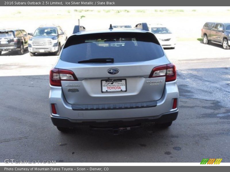 Ice Silver Metallic / Slate Black 2016 Subaru Outback 2.5i Limited