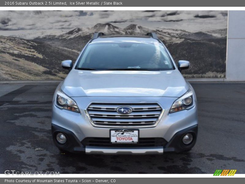 Ice Silver Metallic / Slate Black 2016 Subaru Outback 2.5i Limited