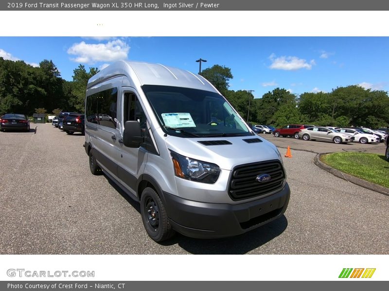 Ingot Silver / Pewter 2019 Ford Transit Passenger Wagon XL 350 HR Long