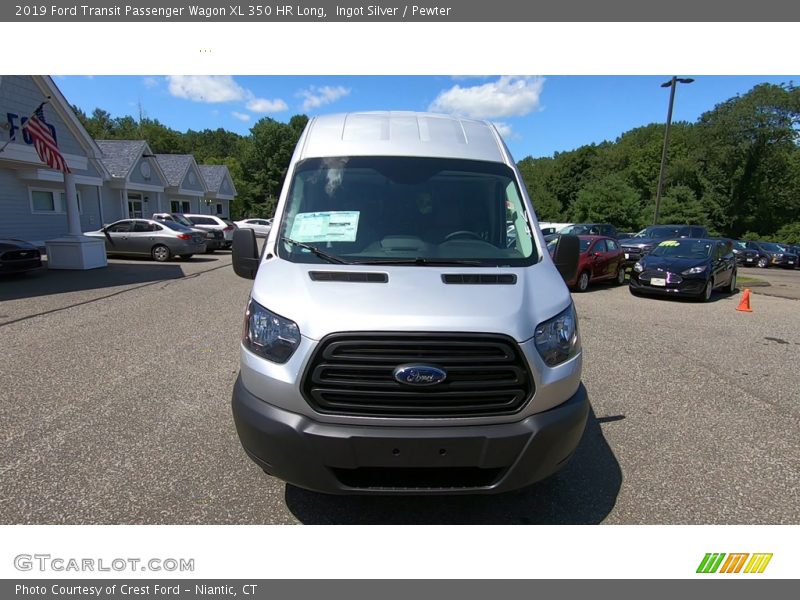 Ingot Silver / Pewter 2019 Ford Transit Passenger Wagon XL 350 HR Long
