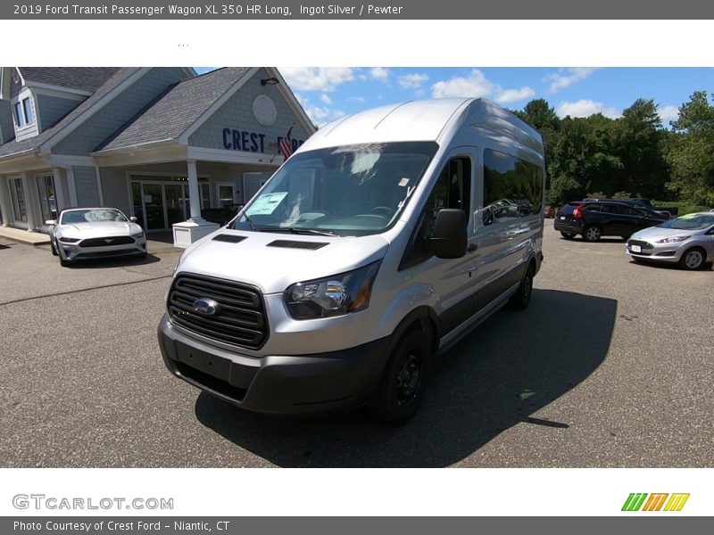 Ingot Silver / Pewter 2019 Ford Transit Passenger Wagon XL 350 HR Long