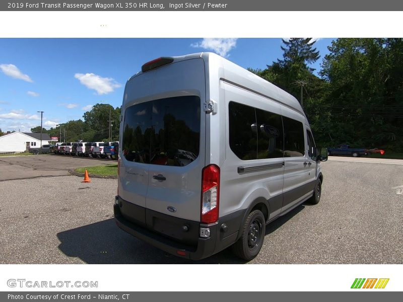 Ingot Silver / Pewter 2019 Ford Transit Passenger Wagon XL 350 HR Long