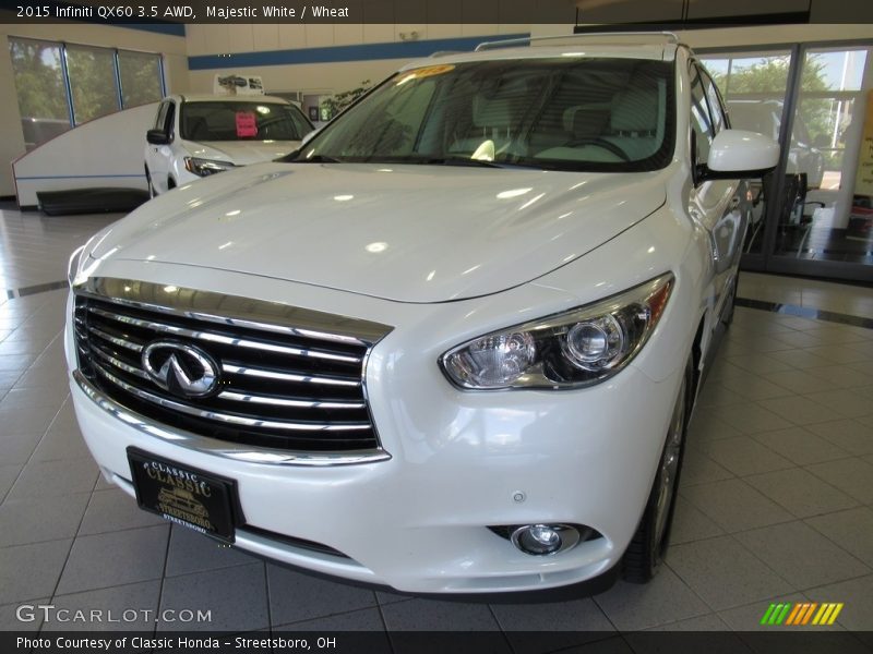 Majestic White / Wheat 2015 Infiniti QX60 3.5 AWD