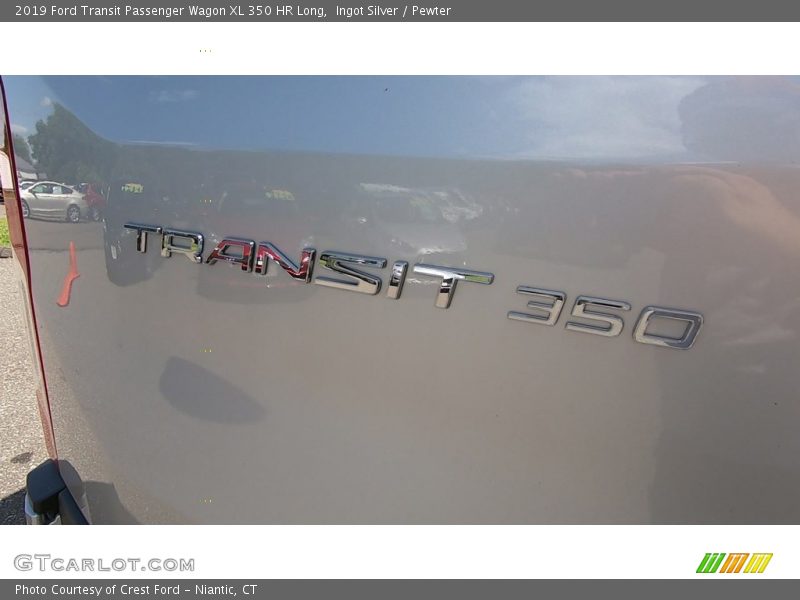 Ingot Silver / Pewter 2019 Ford Transit Passenger Wagon XL 350 HR Long