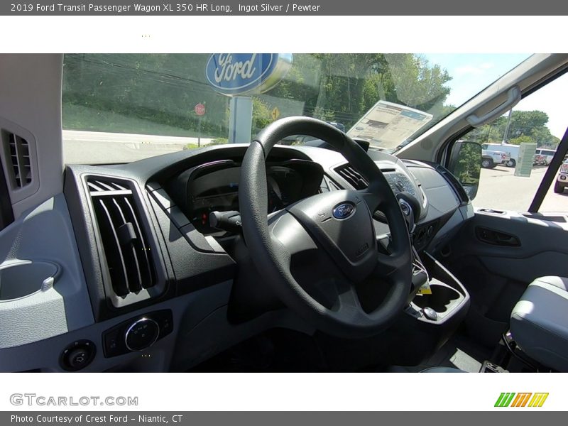 Ingot Silver / Pewter 2019 Ford Transit Passenger Wagon XL 350 HR Long