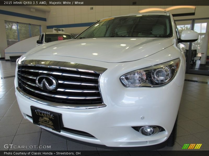 Majestic White / Wheat 2015 Infiniti QX60 3.5 AWD