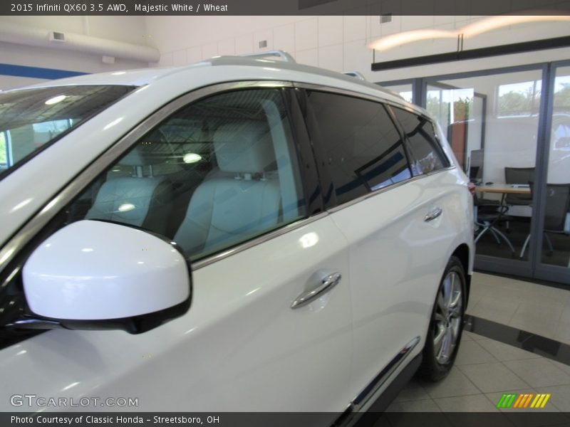 Majestic White / Wheat 2015 Infiniti QX60 3.5 AWD