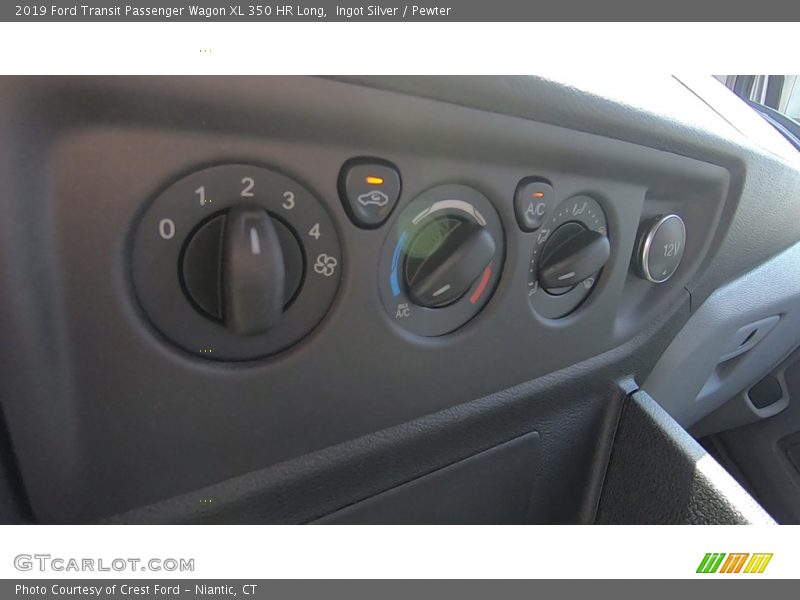 Ingot Silver / Pewter 2019 Ford Transit Passenger Wagon XL 350 HR Long