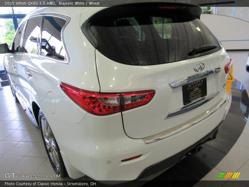 Majestic White / Wheat 2015 Infiniti QX60 3.5 AWD