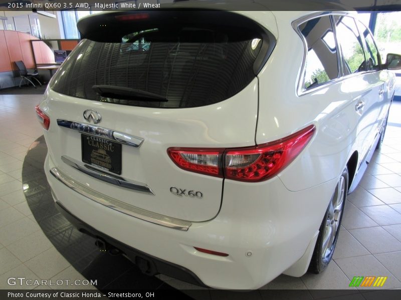 Majestic White / Wheat 2015 Infiniti QX60 3.5 AWD