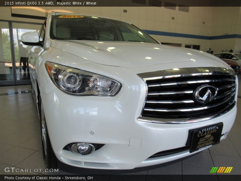 Majestic White / Wheat 2015 Infiniti QX60 3.5 AWD