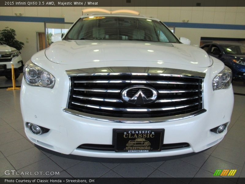 Majestic White / Wheat 2015 Infiniti QX60 3.5 AWD