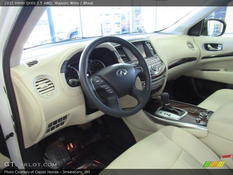 Majestic White / Wheat 2015 Infiniti QX60 3.5 AWD