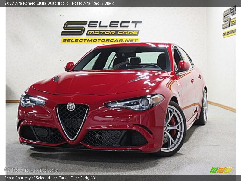 Rosso Alfa (Red) / Black 2017 Alfa Romeo Giulia Quadrifoglio
