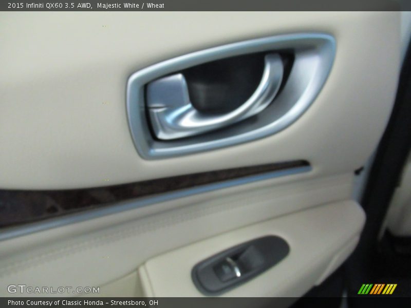 Majestic White / Wheat 2015 Infiniti QX60 3.5 AWD