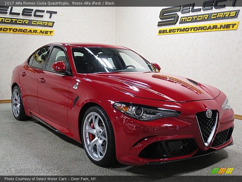 Rosso Alfa (Red) / Black 2017 Alfa Romeo Giulia Quadrifoglio