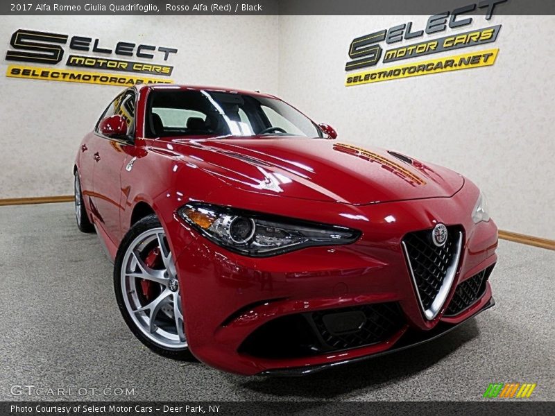 Rosso Alfa (Red) / Black 2017 Alfa Romeo Giulia Quadrifoglio