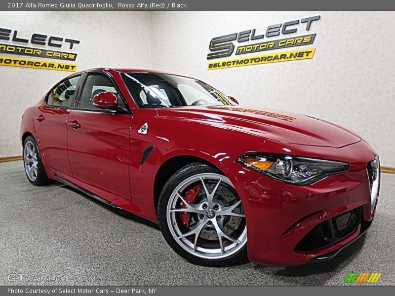 Rosso Alfa (Red) / Black 2017 Alfa Romeo Giulia Quadrifoglio
