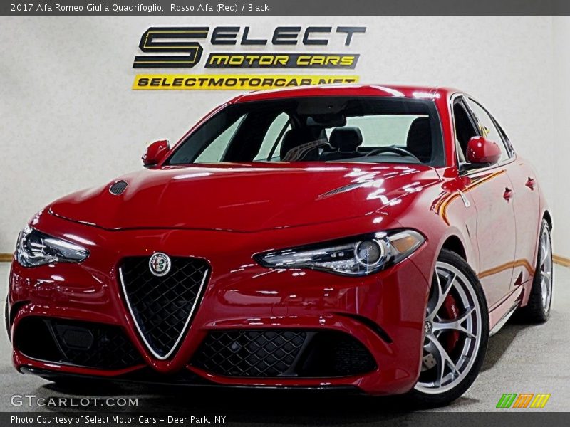 Rosso Alfa (Red) / Black 2017 Alfa Romeo Giulia Quadrifoglio