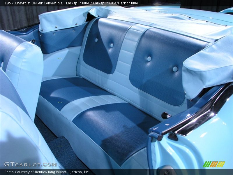 Larkspur Blue / Larkspur Blue/Harbor Blue 1957 Chevrolet Bel Air Convertible