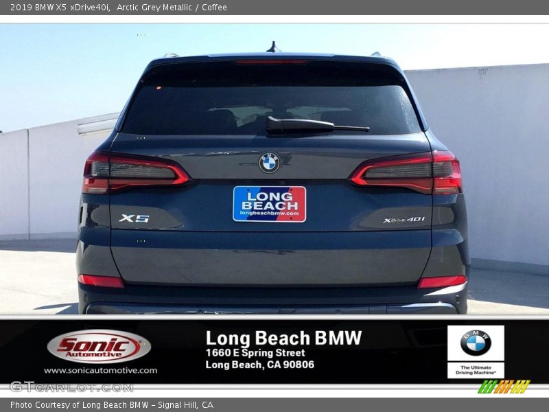 Arctic Grey Metallic / Coffee 2019 BMW X5 xDrive40i