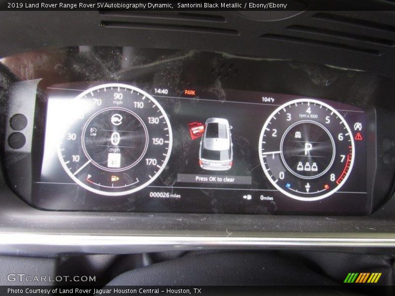  2019 Range Rover SVAutobiography Dynamic SVAutobiography Dynamic Gauges
