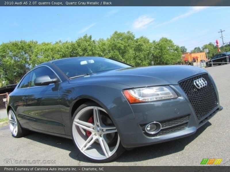 Quartz Gray Metallic / Black 2010 Audi A5 2.0T quattro Coupe