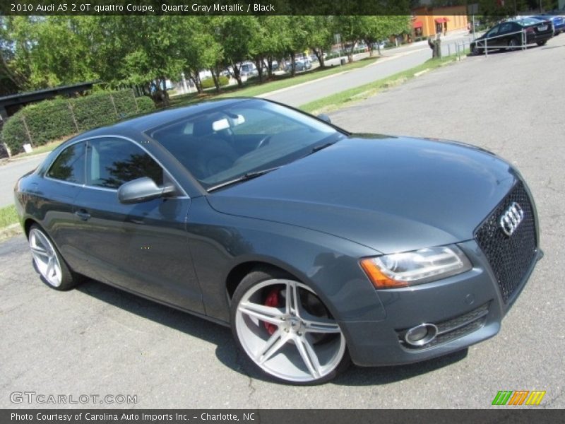 Quartz Gray Metallic / Black 2010 Audi A5 2.0T quattro Coupe