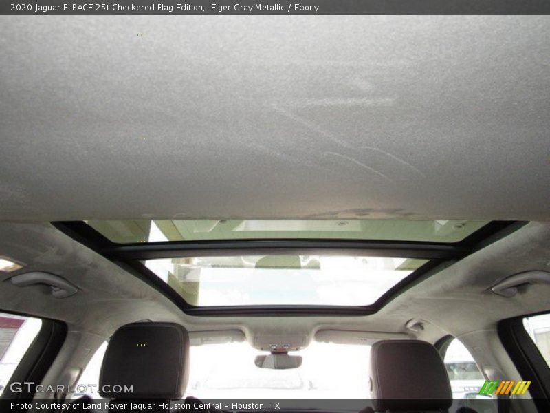 Sunroof of 2020 F-PACE 25t Checkered Flag Edition