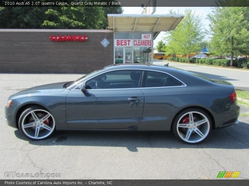 Quartz Gray Metallic / Black 2010 Audi A5 2.0T quattro Coupe