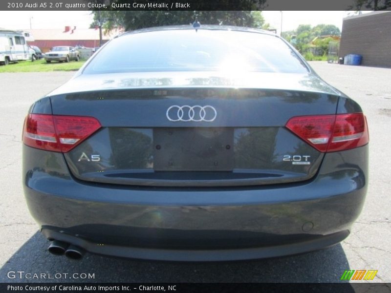 Quartz Gray Metallic / Black 2010 Audi A5 2.0T quattro Coupe