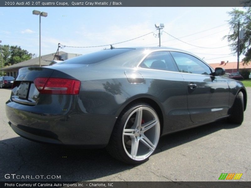 Quartz Gray Metallic / Black 2010 Audi A5 2.0T quattro Coupe