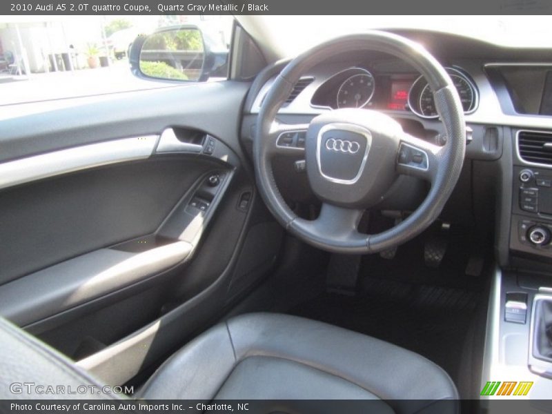 Quartz Gray Metallic / Black 2010 Audi A5 2.0T quattro Coupe