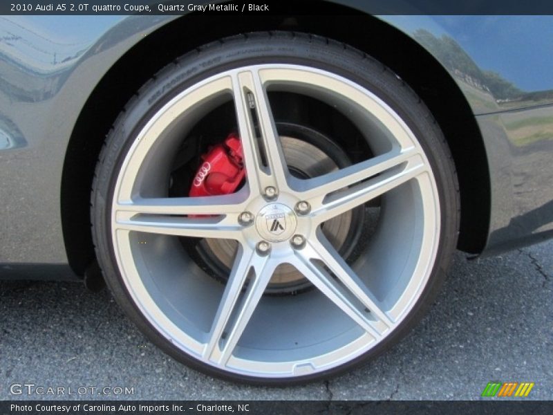 Quartz Gray Metallic / Black 2010 Audi A5 2.0T quattro Coupe
