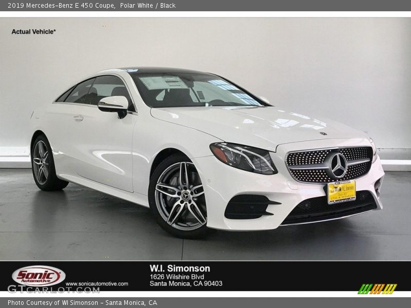 Polar White / Black 2019 Mercedes-Benz E 450 Coupe