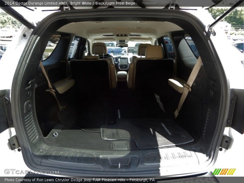 Bright White / Black/Light Frost Beige 2014 Dodge Durango Limited AWD
